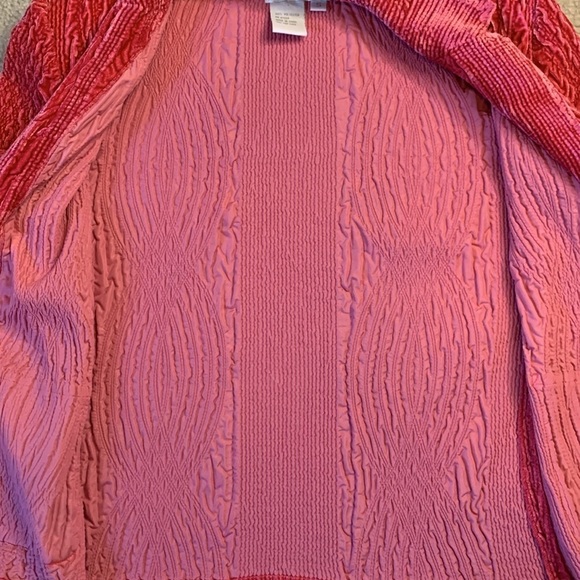 Great Cavalier by ST. PAUL Velvet Jacket Blazer Pink Women Size Small - Picture 6 of 9